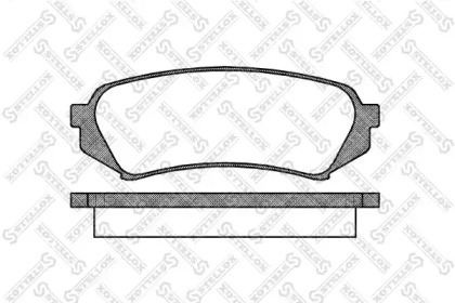 Комплект тормозных колодок STELLOX 715 010B-SX